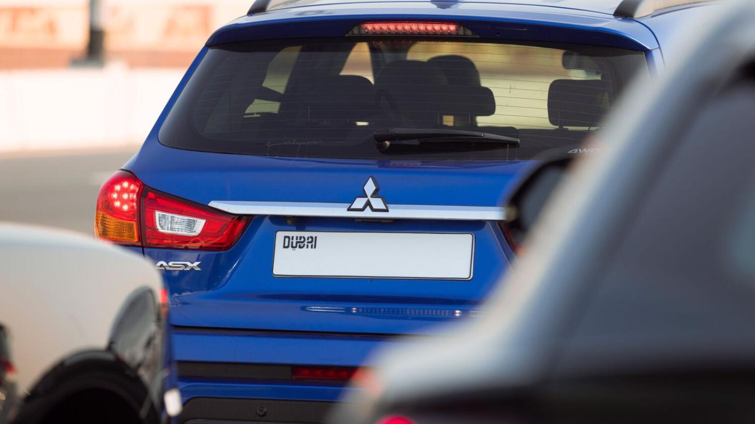 Vehicles with blank number plates spotted around Dubai