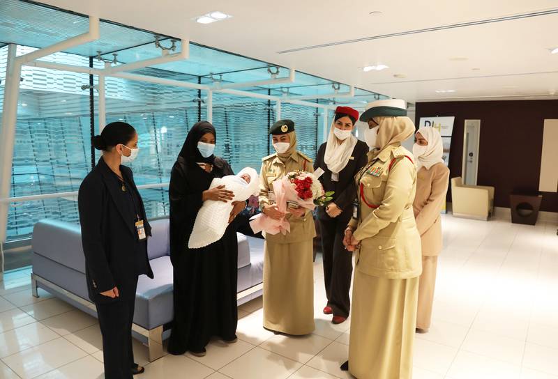 Dubai: Arabic woman welcomes new baby after she went into labour at airport