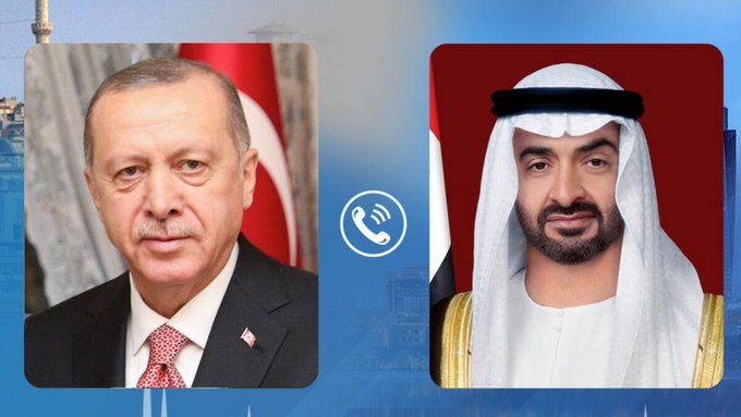 UAE President praised agreement between Russia, Ukraine, Turkiye during call with Turkish President