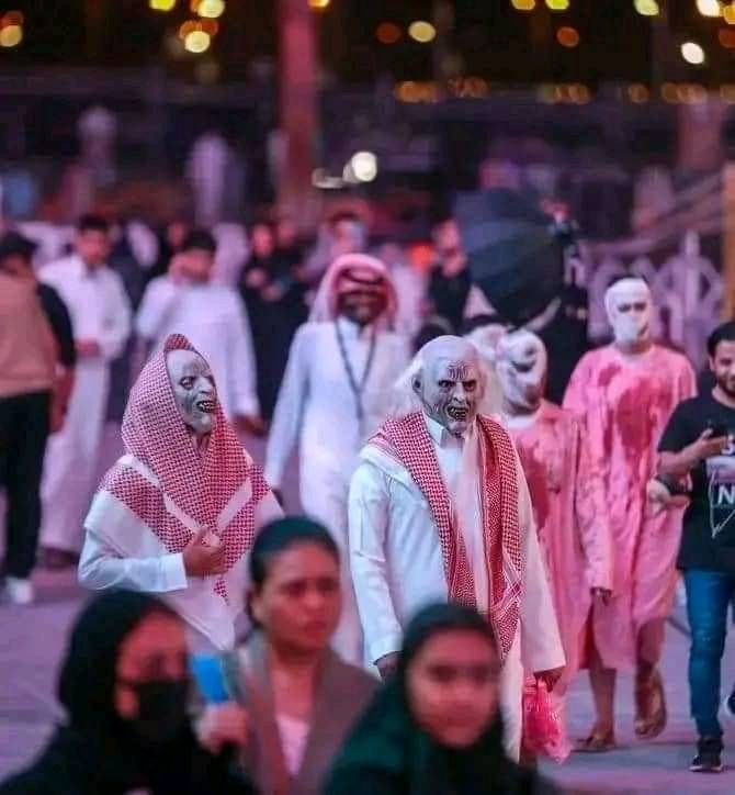 Saudi Arabia celebrates once banned festival “Halloween”, on Sunday