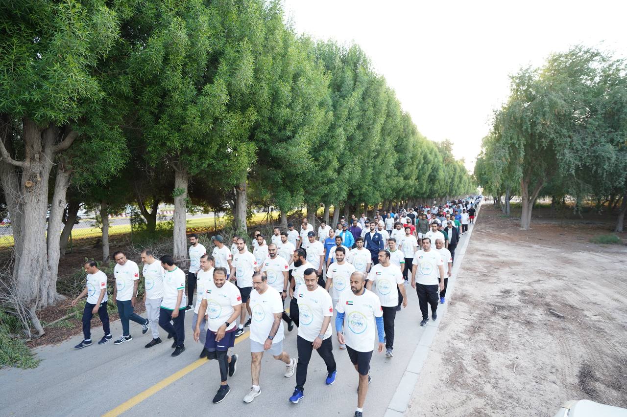 Dubai Fitness Challenge 30 X 30: Dubai Police’s Academic & Training Sector joins Walk Event