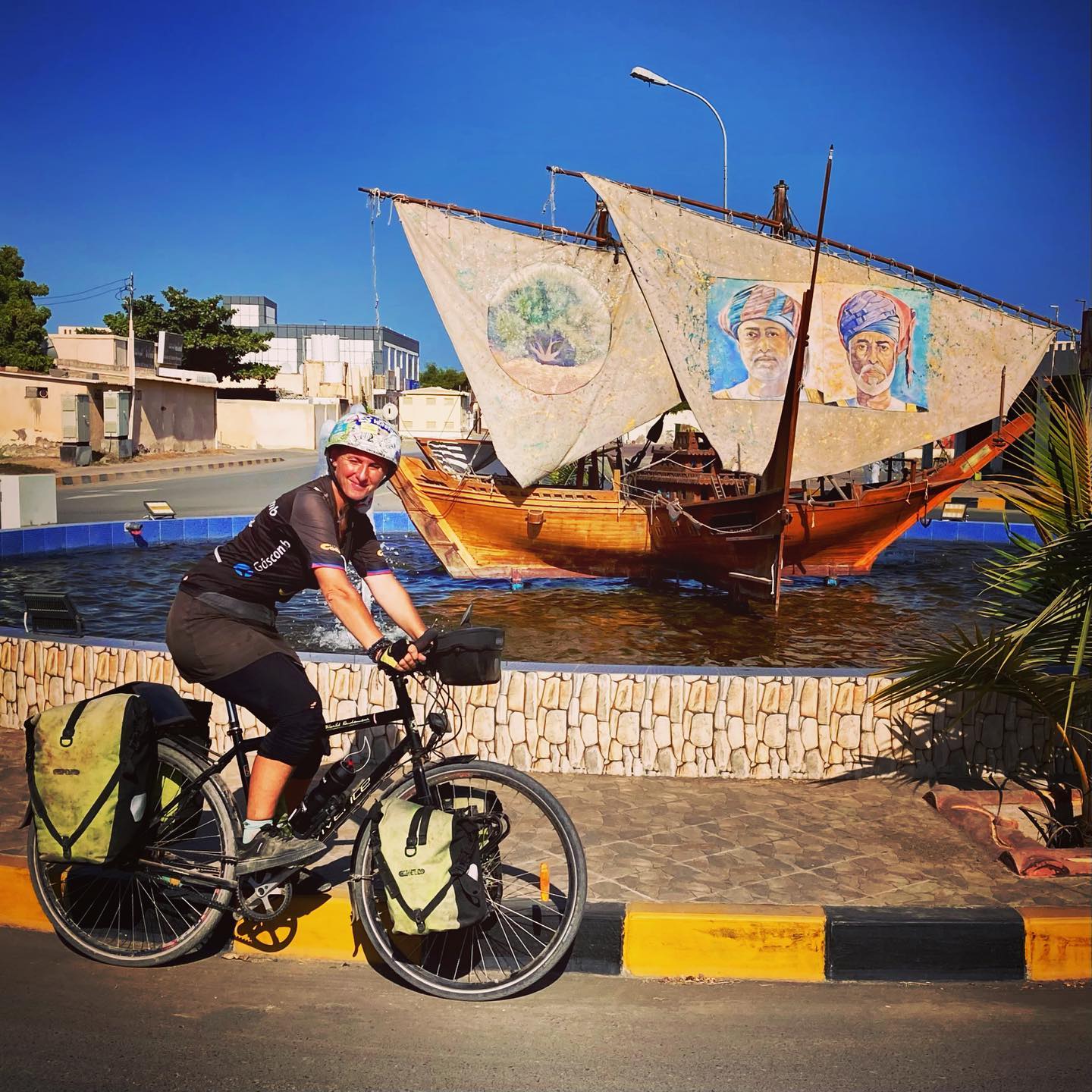 Hobo cyclist ‘Hels on wheels’ visits Sohar; shares glimpses