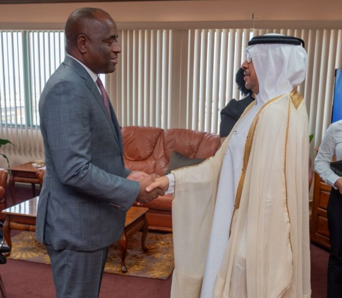 PM Roosevelt Skerrit hosts Qatari Ambassador Awad Abdullah in Dominica