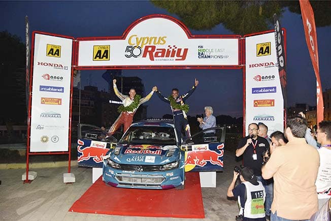 Nasser Al-Attiyah of Qatar wins car rally in Cyprus