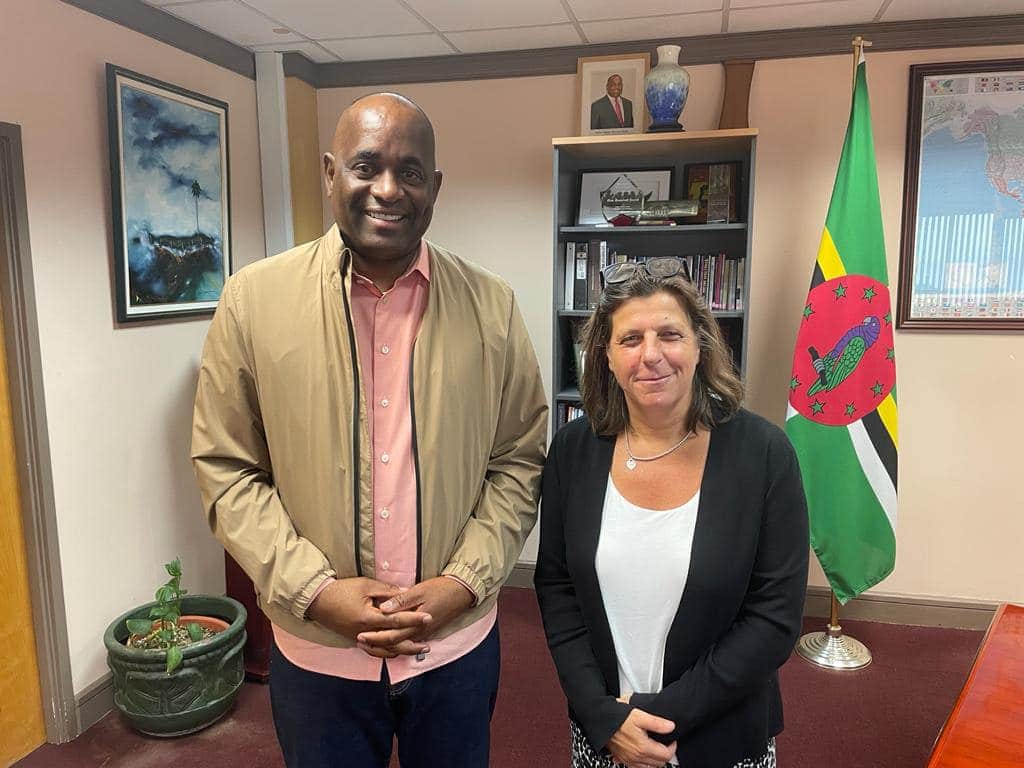 Dominica’s PM Roosevelt Skerrit meets British Deputy High commissioner