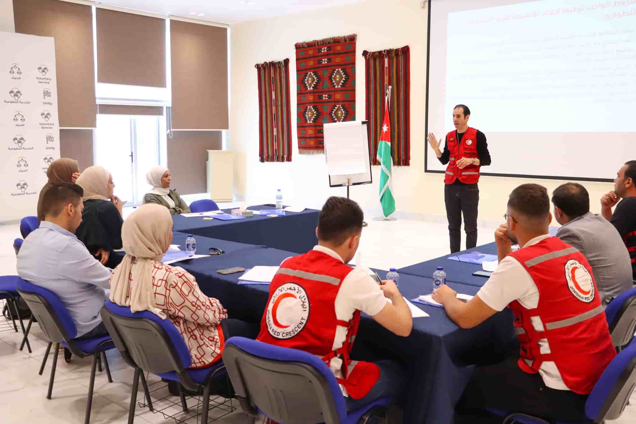 Jordan Red Crescent organise a training camp for Liaison officer