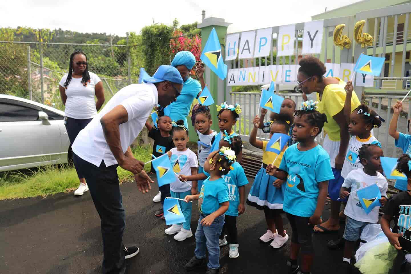 PM Philip j Pierre congratulates on Universal Children’s Day