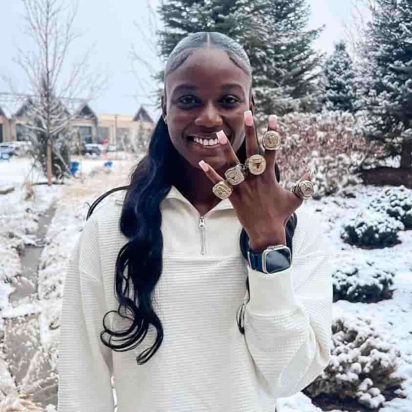 PM Philip J Pierre Congratulates Julien Alfred for winning the Bowerman Award