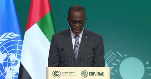 Philip J Pierre calls for Collective action at COP28