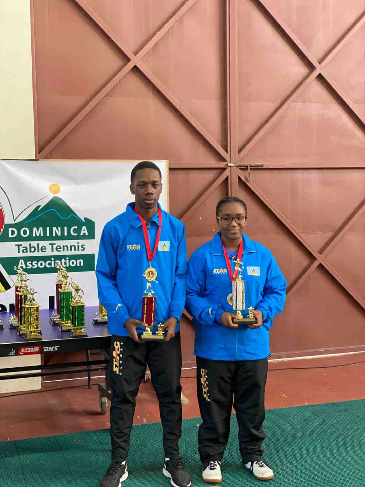 Saint Lucia’s team shines at OECS Table Tennis Championships