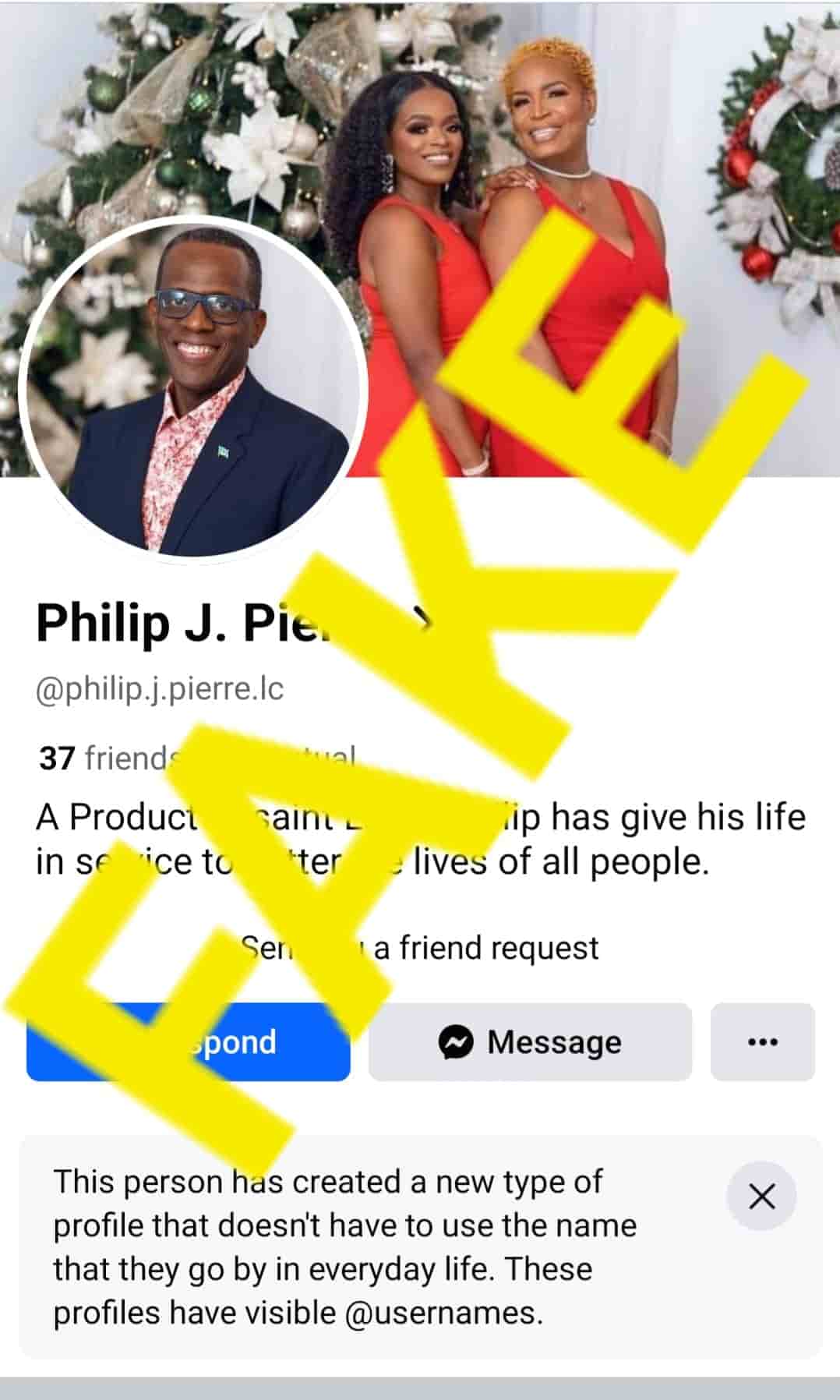 Saint Lucia: PM Philip J Pierre aware citizens against fake profile
