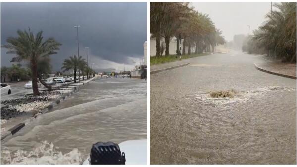 Heavy Rains and Thunderstorms Ravage UAE, Prompting Warnings and Alerts