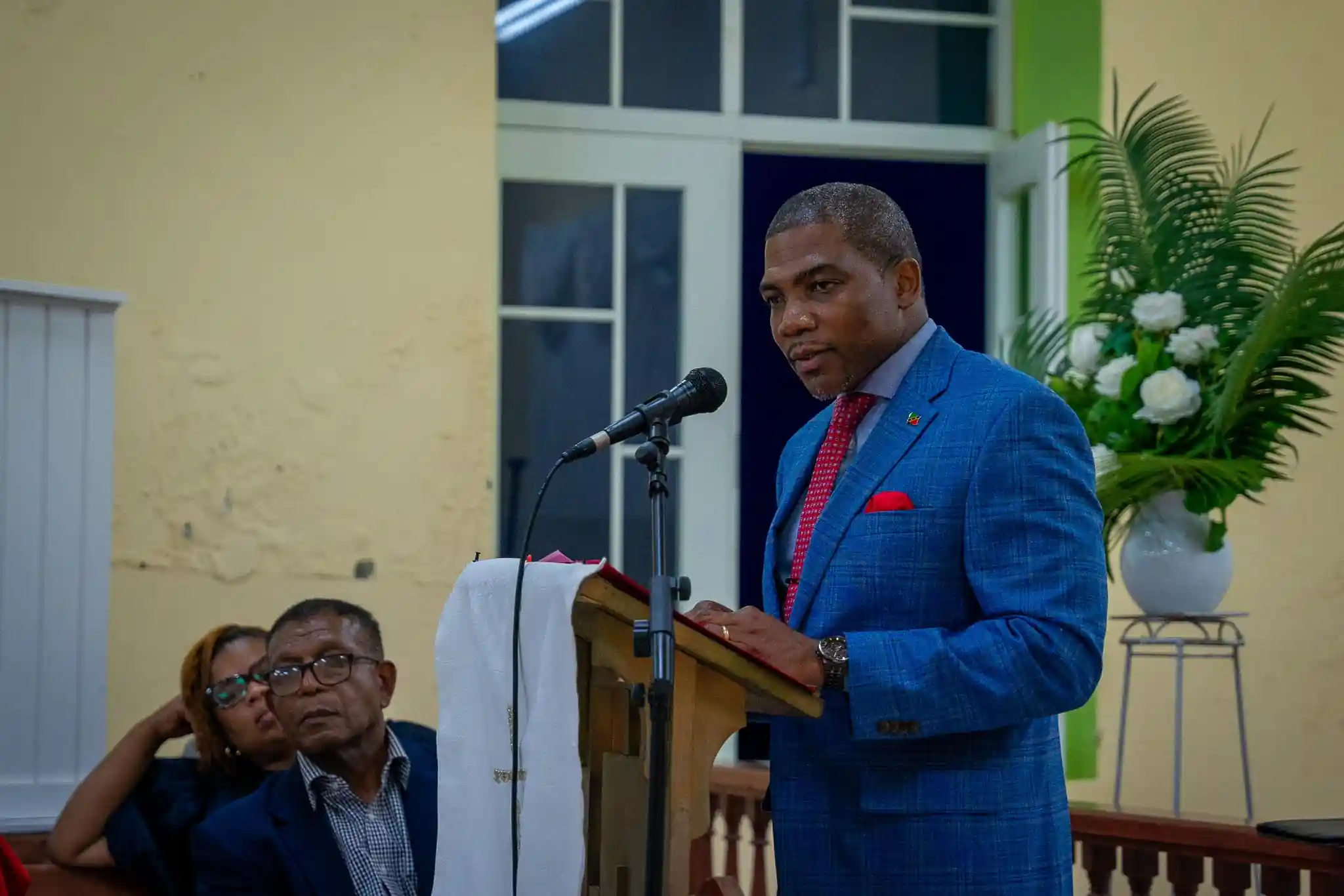 PM Drew attends Requiem Service at St. John’s Anglican Church