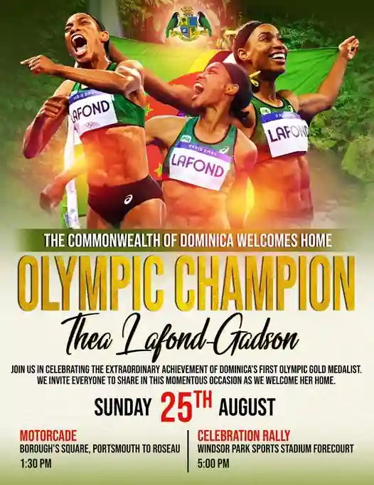 Join us to welcome Olympic star Thea Lafond-Gadson: PM Skerrit