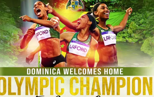 PM Skerrit attends celebration rally to welcome Thea Lafond Gadson  